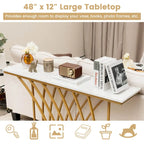 48 Console Table Modern Accent Entryway Table Long End Table