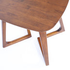 MacLuu Scandinavian Rectangular Solid Wood End Table