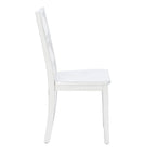Harrow 5-piece White Farmhouse Dining Set