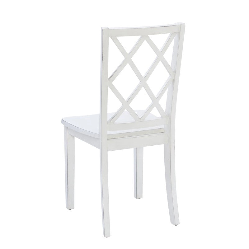 Harrow 5-piece White Farmhouse Dining Set