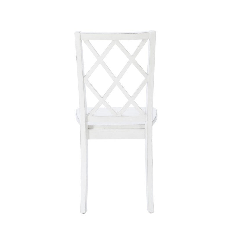 Harrow 5-piece White Farmhouse Dining Set