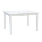 Harrow 5-piece White Farmhouse Dining Set