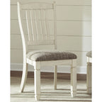 Signature Design by Ashley Bolanburg Antique White / Brown 7-Piece Dining Package