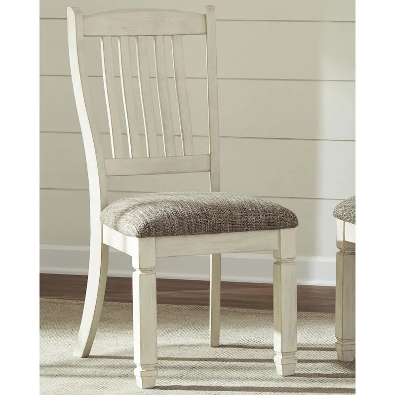 Signature Design by Ashley Bolanburg Antique White / Brown 7-Piece Dining Package