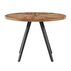 Saki Oak Top Iron Grey Finish Dining Table by iNSPIRE Q Modern
