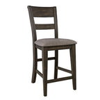 Double Bridge Dark Chestnut 6 Piece Gathering Table Set