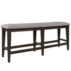 Double Bridge Dark Chestnut 6 Piece Gathering Table Set