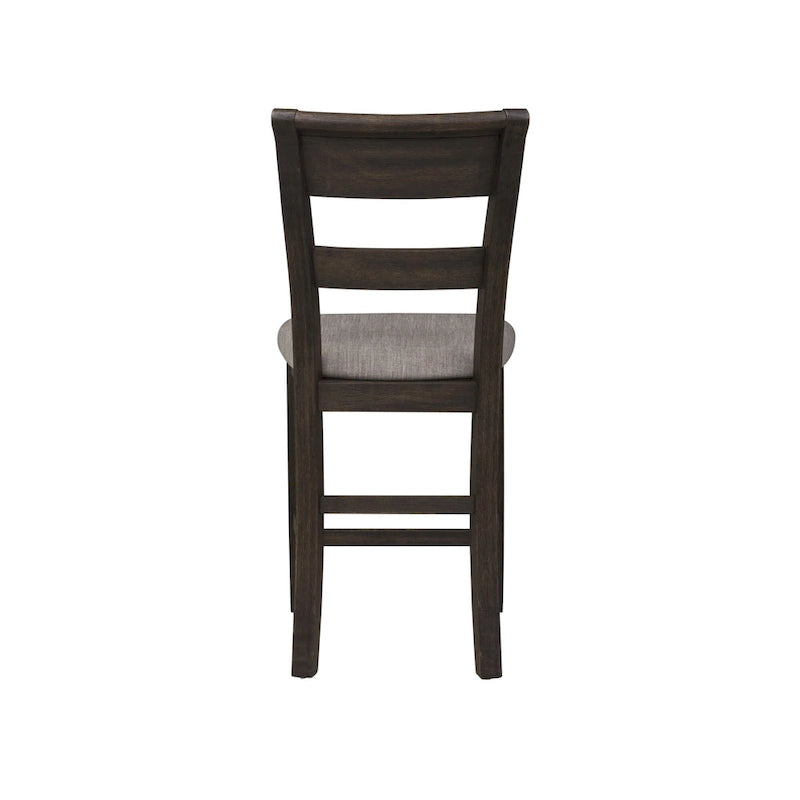 Double Bridge Dark Chestnut 6 Piece Gathering Table Set