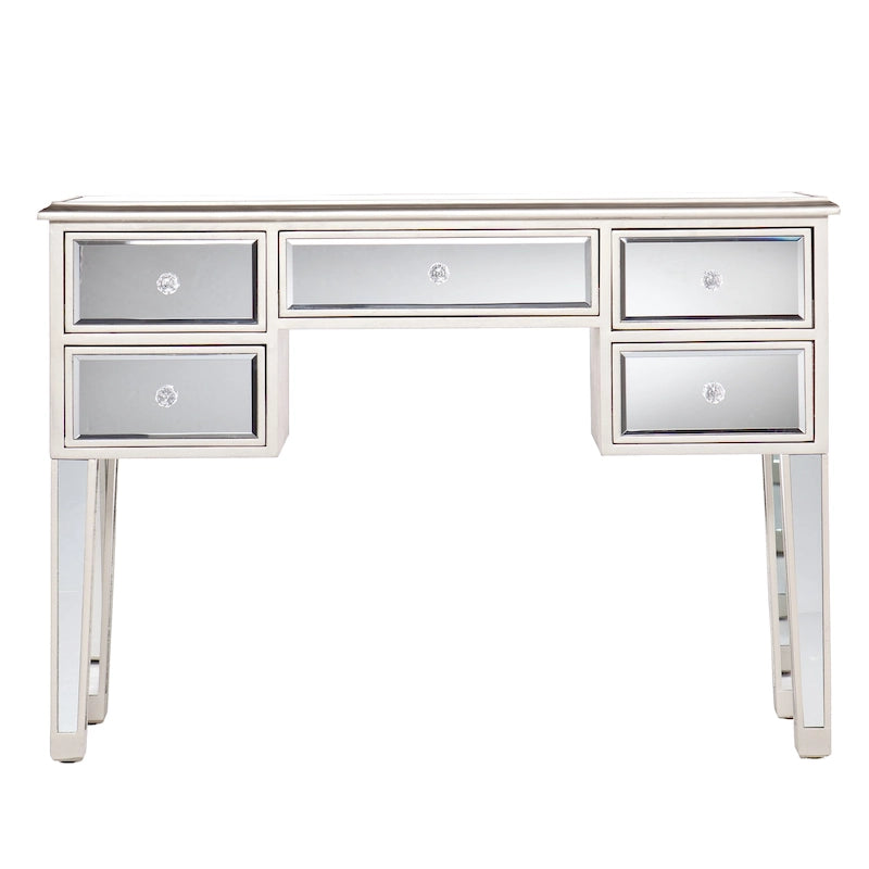 Modern Mirrored Glass Entryway Table