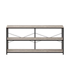 55 Sofa Console Table Narrow Long Console Entryway Table with Storage Shelf TV Stand