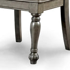 Tima Traditional Grey Faux Leather Dining Chairs (Set of 2) by Furniture of America