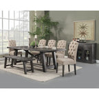 Alpine Furniture Home Decorative Newberry Bench - Salvaged Grey - 60Wx16Dx18H