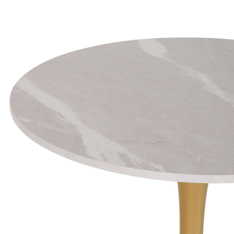 28 Round Bistro Table with Pedestal Base - N/A