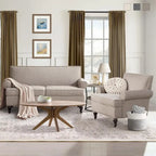 HUIMO Fabric Arm Chair and Loveseat Set