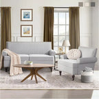 HUIMO Fabric Arm Chair and Loveseat Set