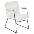 Carbon Loft Teigen Faux Leather Chair with Sled Base
