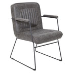 Carbon Loft Teigen Faux Leather Chair with Sled Base