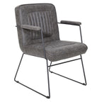 Carbon Loft Teigen Faux Leather Chair with Sled Base
