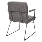 Carbon Loft Teigen Faux Leather Chair with Sled Base