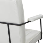 Carbon Loft Teigen Faux Leather Chair with Sled Base