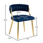Modern Velvet Dining Chairs Set of 4