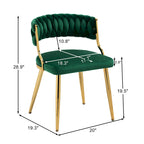 Modern Velvet Dining Chairs Set of 4