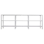 SEI Furniture Liberty Metal and Glass Media TV Stand for TV's up to 68