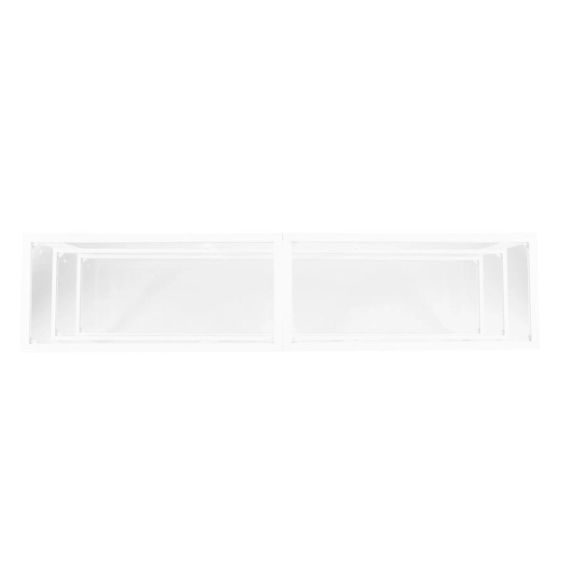 SEI Furniture Liberty Metal and Glass Media TV Stand for TV's up to 68