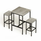 Square Bar Table with 2 Bar Chairs