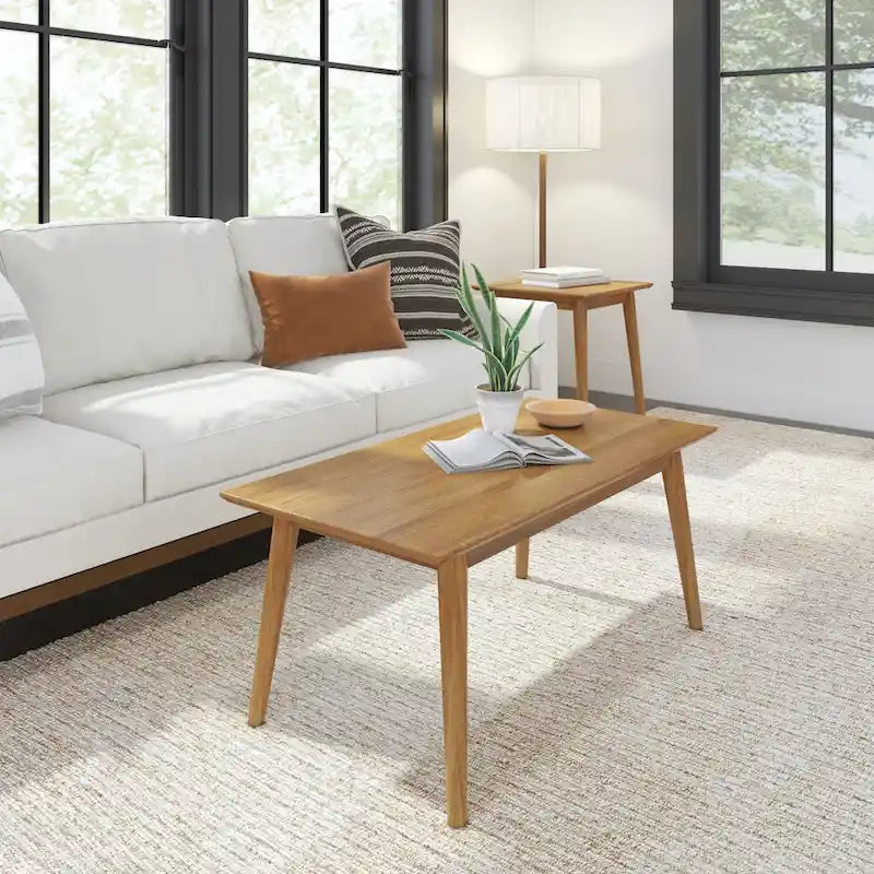 Plank and Beam Mid-Century Rectangular Coffee Table - 40