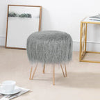 Dressing Stool — Soft Plush Footstool / Makeup Stool