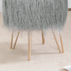 Dressing Stool — Soft Plush Footstool / Makeup Stool