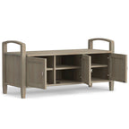 WYNDENHALL Norfolk Solid Wood 44-inch Wide Entryway Storage Bench - 44 Inches wide