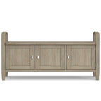 WYNDENHALL Norfolk Solid Wood 44-inch Wide Entryway Storage Bench - 44 Inches wide