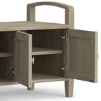 WYNDENHALL Norfolk Solid Wood 44-inch Wide Entryway Storage Bench - 44 Inches wide