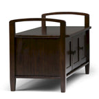 WYNDENHALL Norfolk Solid Wood 44-inch Wide Entryway Storage Bench - 44 Inches wide
