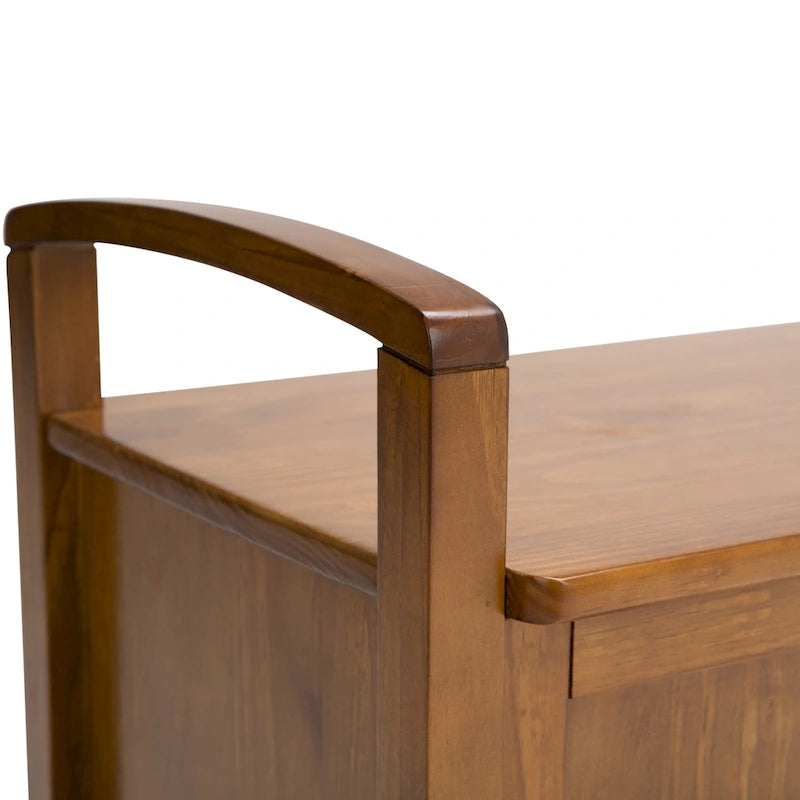 WYNDENHALL Norfolk Solid Wood 44-inch Wide Entryway Storage Bench - 44 Inches wide