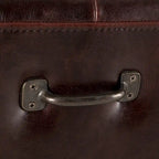 Copper Grove Pravets 78-inch Leather Bench with Diamond Stitch Detailing