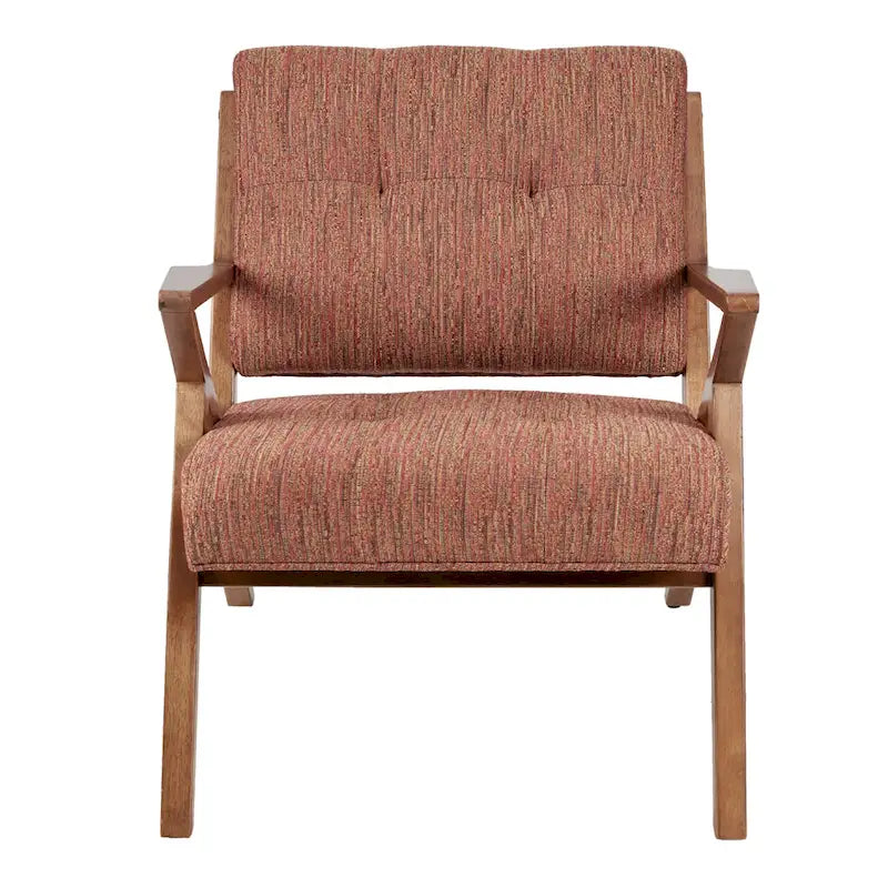 INK+IVY Rocket Upholstered Arm Chair with Angled Wood Frame