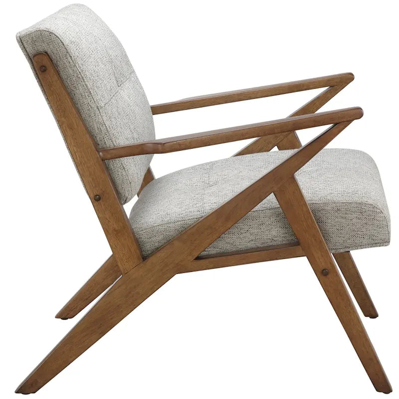 INK+IVY Rocket Upholstered Arm Chair with Angled Wood Frame