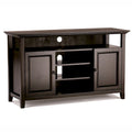54-Inch Wide Solid Wood Transitional-Style Tv Stand — 54" W X 18.9" D X 31.9" H