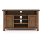 54-Inch Wide Solid Wood Transitional-Style Tv Stand — 54" W X 18.9" D X 31.9" H