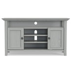 54-Inch Wide Solid Wood Transitional-Style Tv Stand — 54" W X 18.9" D X 31.9" H