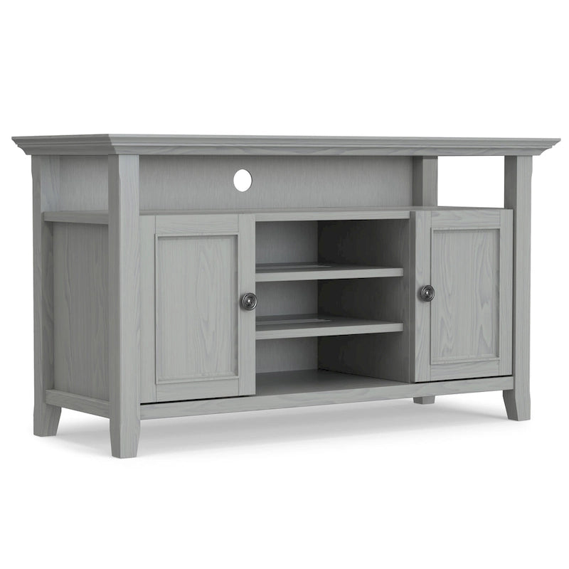 54-Inch Wide Solid Wood Transitional-Style Tv Stand — 54" W X 18.9" D X 31.9" H