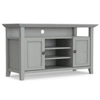 54-Inch Wide Solid Wood Transitional-Style Tv Stand — 54" W X 18.9" D X 31.9" H