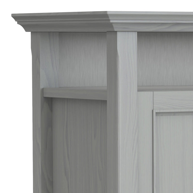 54-Inch Wide Solid Wood Transitional-Style Tv Stand — 54" W X 18.9" D X 31.9" H