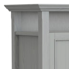 54-Inch Wide Solid Wood Transitional-Style Tv Stand — 54" W X 18.9" D X 31.9" H