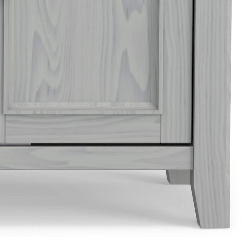 54-Inch Wide Solid Wood Transitional-Style Tv Stand — 54" W X 18.9" D X 31.9" H