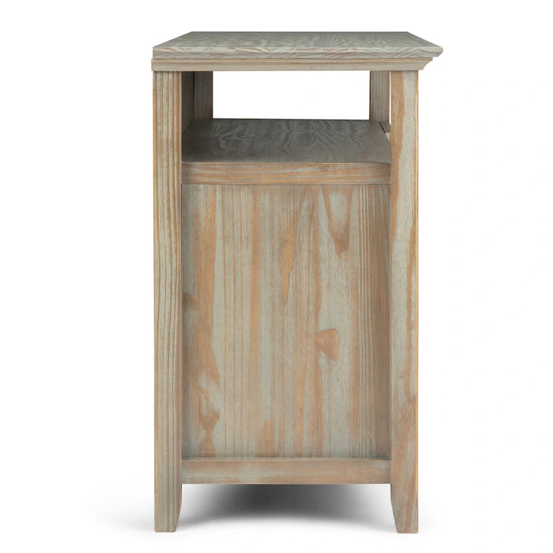 54-Inch Wide Solid Wood Transitional-Style Tv Stand — 54" W X 18.9" D X 31.9" H