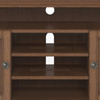 54-Inch Wide Solid Wood Transitional-Style Tv Stand — 54" W X 18.9" D X 31.9" H